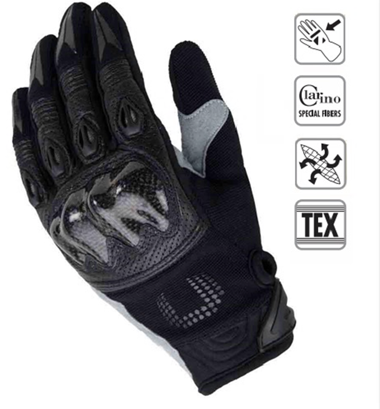 GUANTES MOTO UNIK X4 PIEL XXL NEGRO